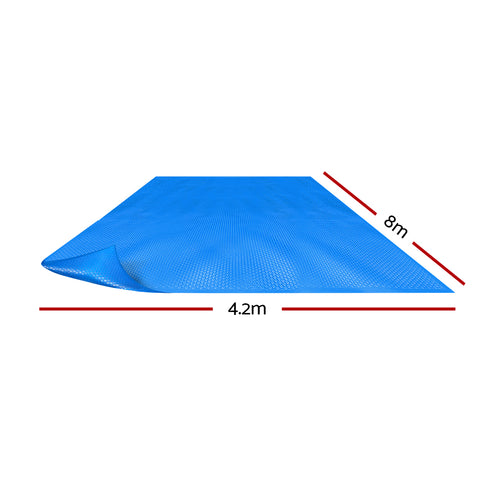 Pool Cover 8X4.2M 400 Micron Swimming Pool Solar Blanket Blue