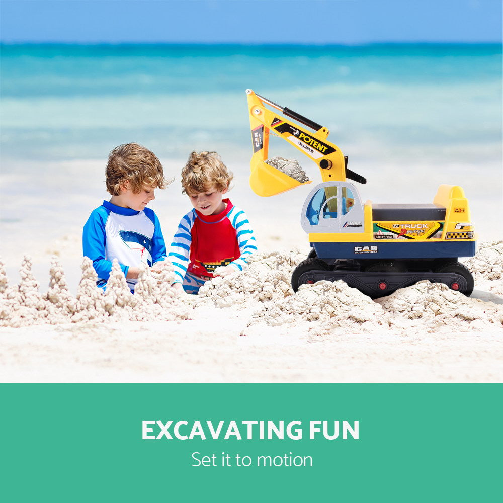 Ride On Car Toys Kids Excavator Digger Sandpit Car Pretend Play