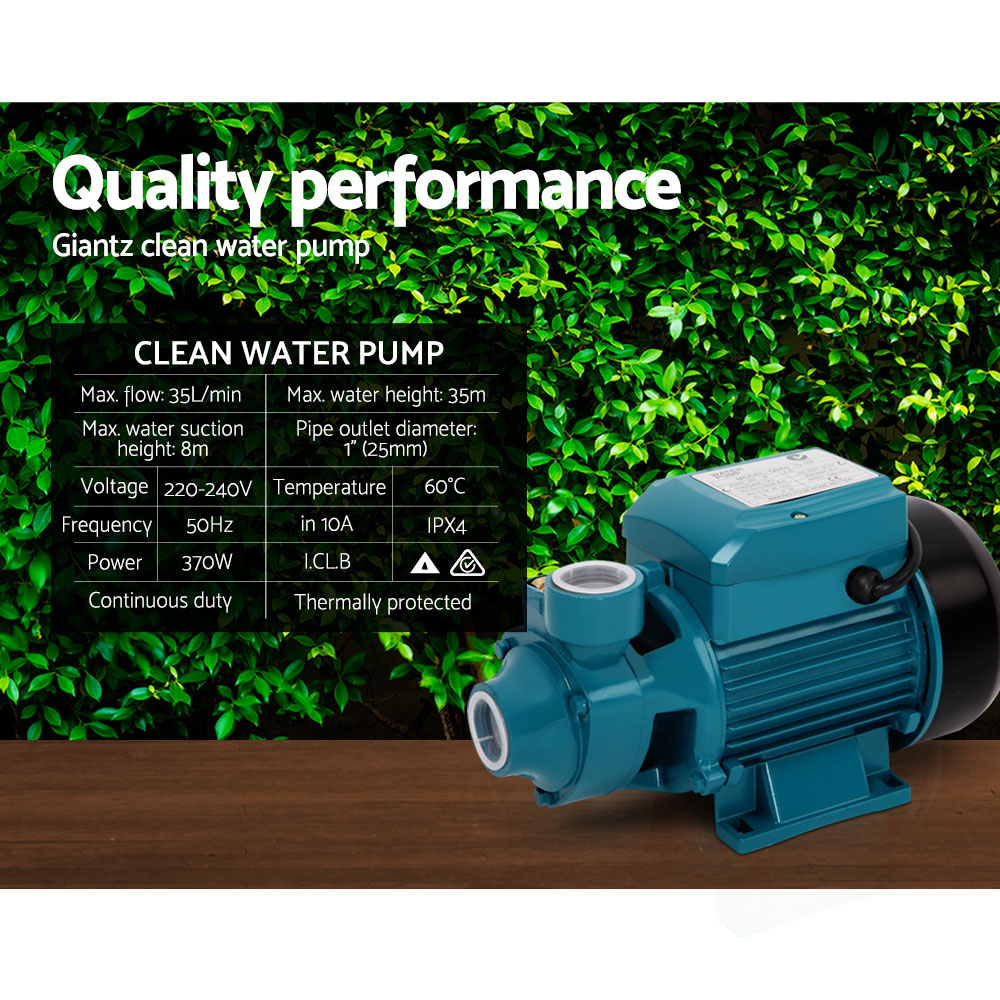 Peripheral Water Pump Garden Boiler Car Wash Electric Irrigation Qb60