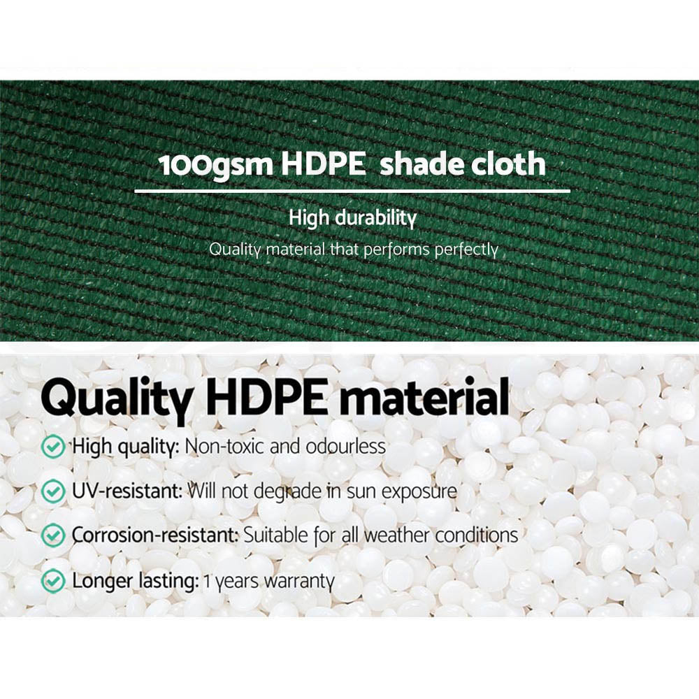 50% Shade Cloth 1.83X50M Shadecloth Sail Heavy Duty Green