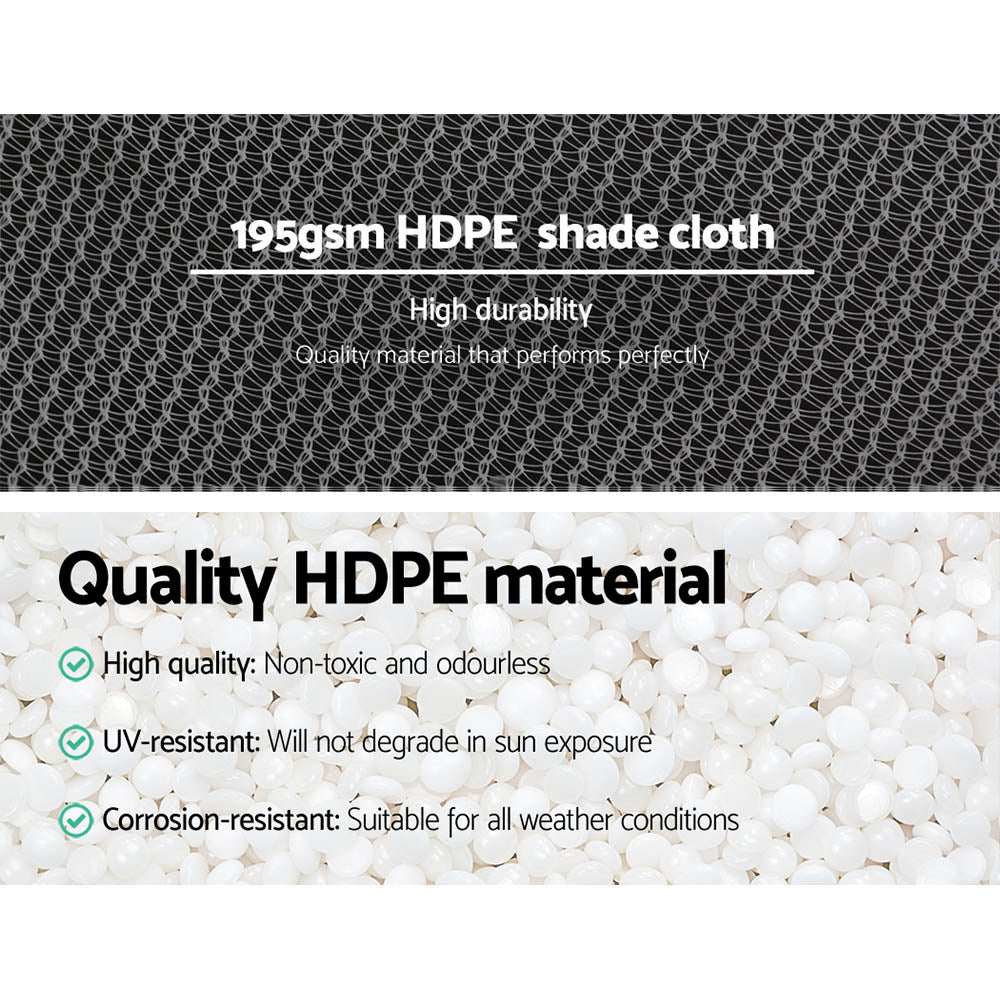90% Shade Cloth 3.66X30M Shadecloth Wide Heavy Duty White