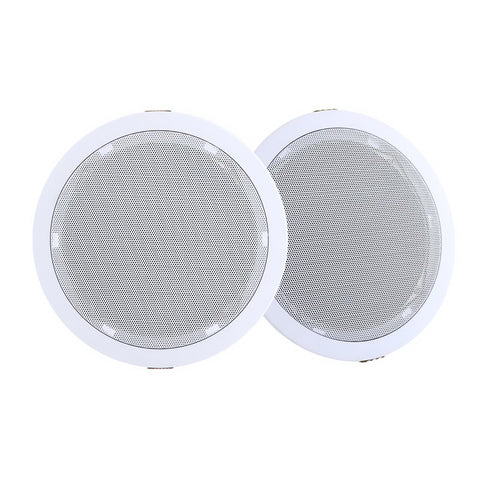 2 X 6" In Ceiling Speakers Home 80W Speaker Theatre Stereo Outdoor