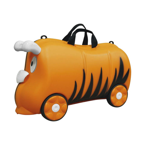 18L Travel Cabin Luggage Trolley Ride On Wheel Suitcase - Orange