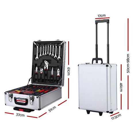 786Pcs Tool Kit Trolley Case Mechanics Box Toolbox Portable Diy Set