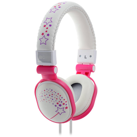 Popper - Sparkles White Soft Cushioned Premium Dj Style Headphone