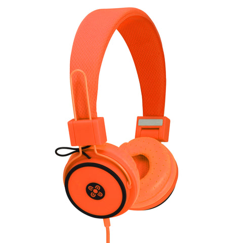 Hyper Orange Headphones