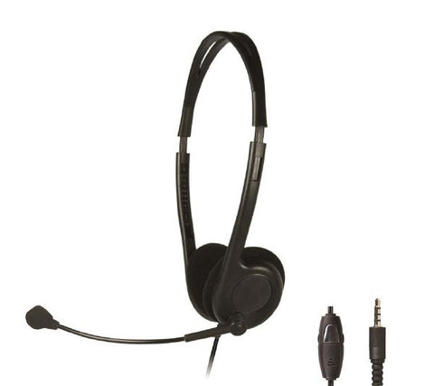 Light Weight Headset With Boom Microphone Single Combo