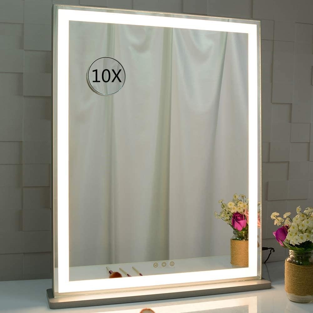 10X Magnification Mirror With Dimmable Light (71 X 57 Cm,)