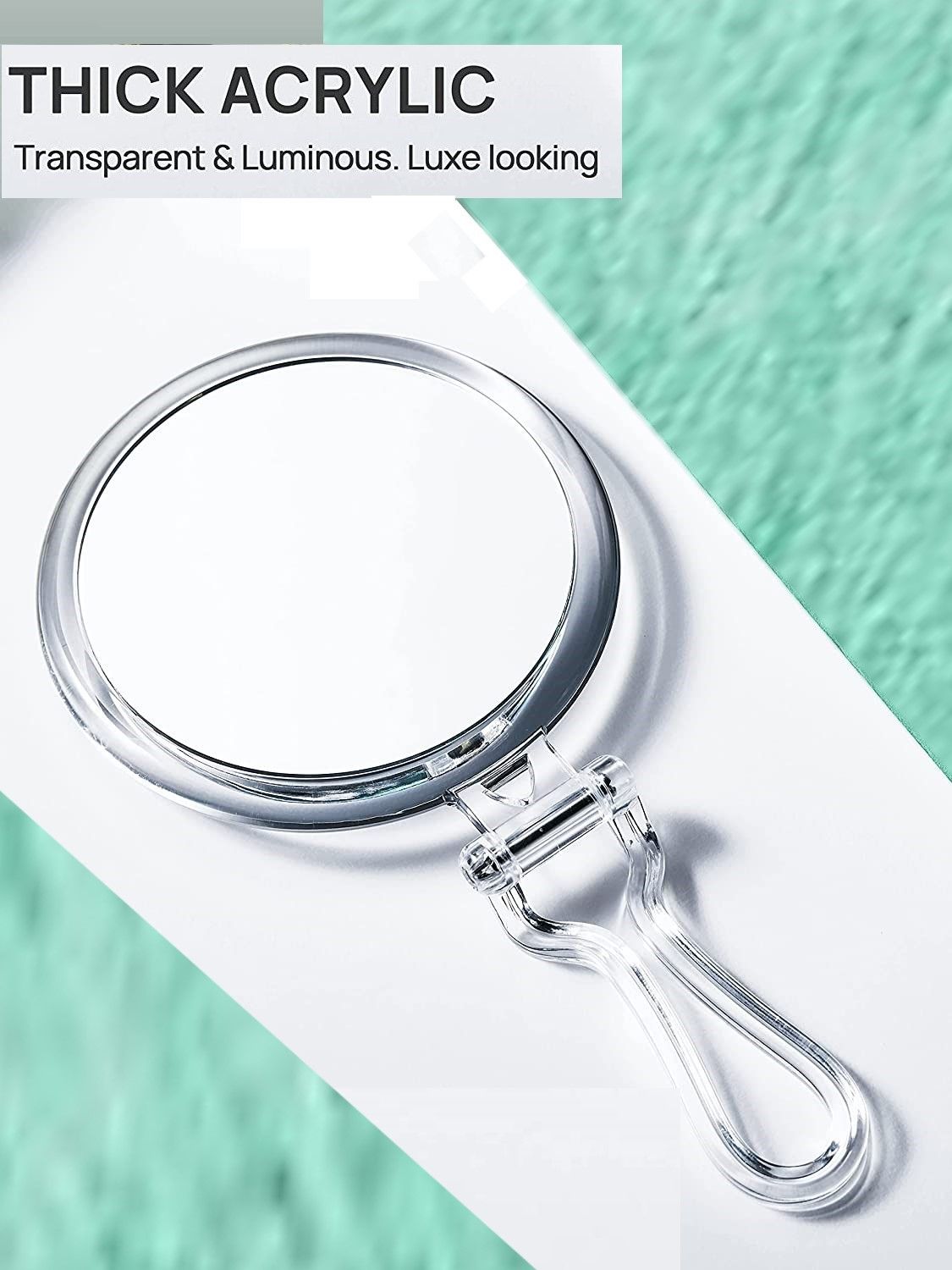 Double-Sided 1X/20X Magnifying Foldable Makeup Mirror For Handheld