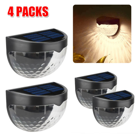 Solar Powered Led Wall Fence Lamp Lights