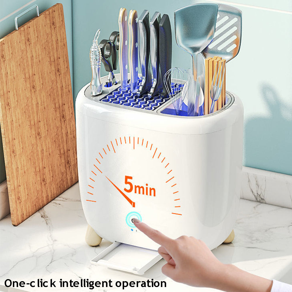 Knife Chopsticks UV Sterilization Rack Holder Storage Kitchen