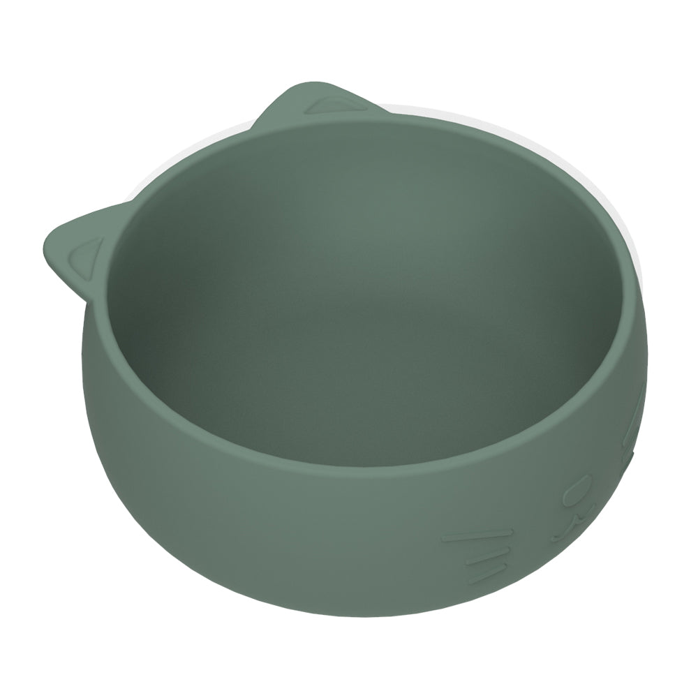 Riley Silicone Bowl - Pink Clay/Olive Green/Avocado Cream