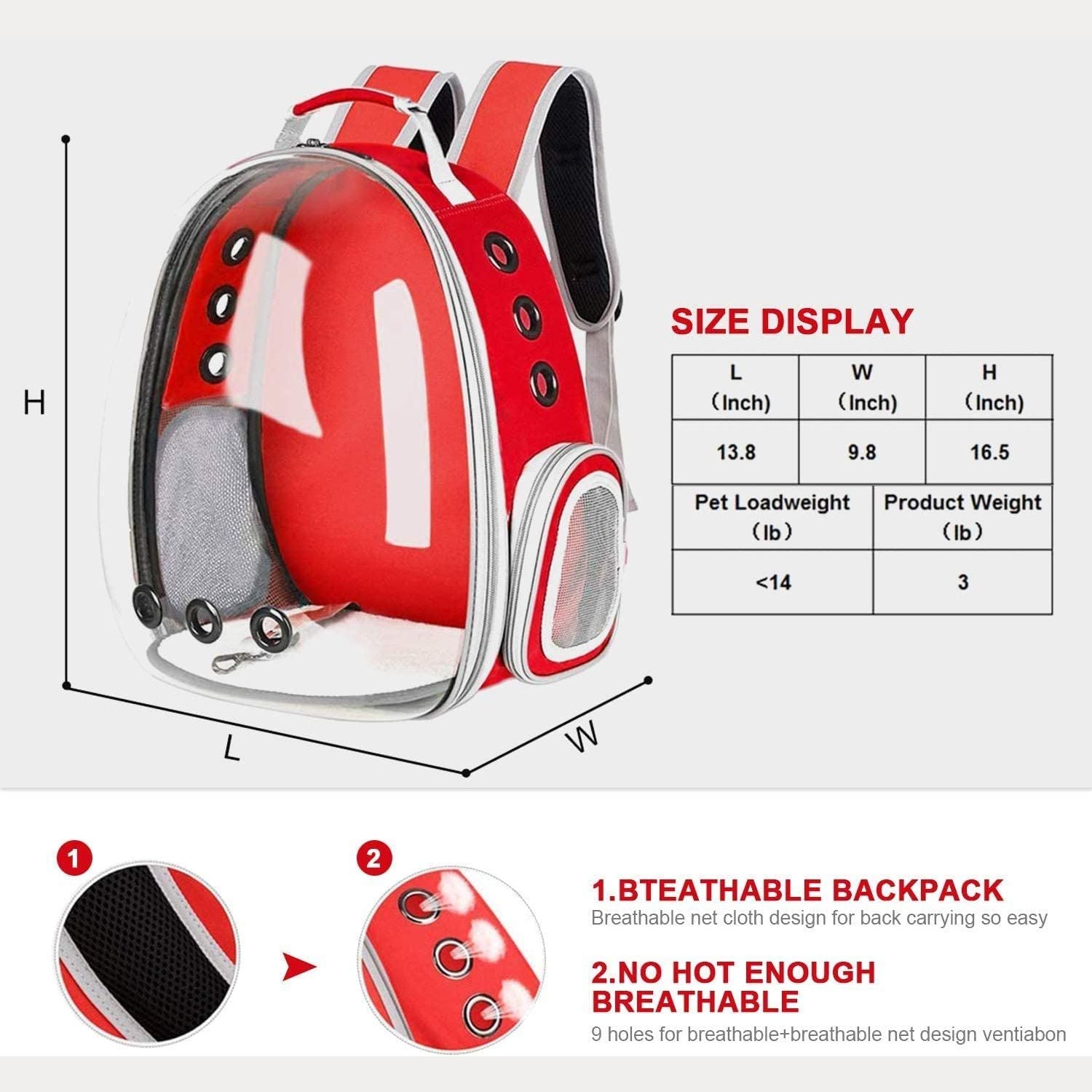 Space Capsule Backpack - Model 1 (Red)