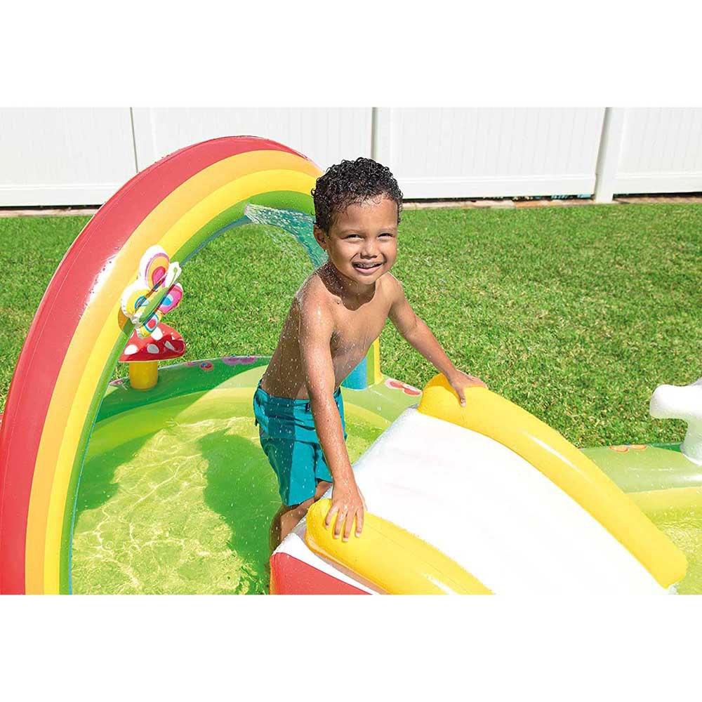Colorful Inflatable My Garden Water Filled Play Center With Slide 57154Np