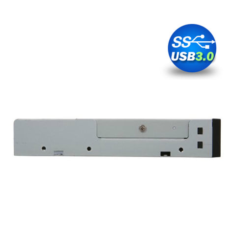 Full Metal Usb 3.0 Card Reader With Front Usb - Black