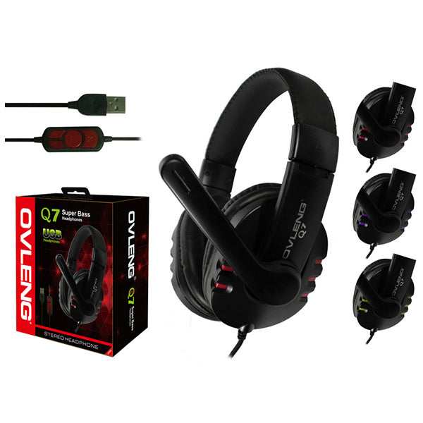 Q7 Usb Computer Headphones With Mic & Volume Control