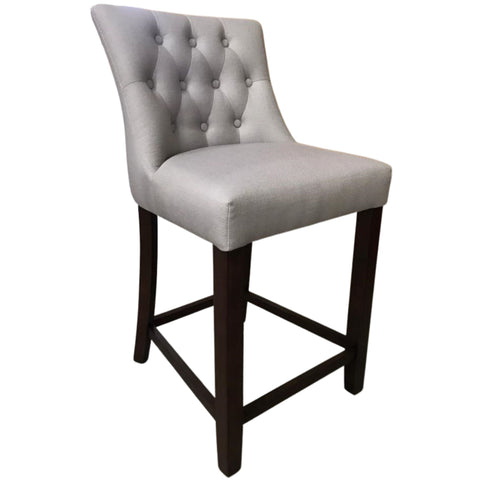 High Fabric Dining Chair Bar Stool French Provincial Solid Timber