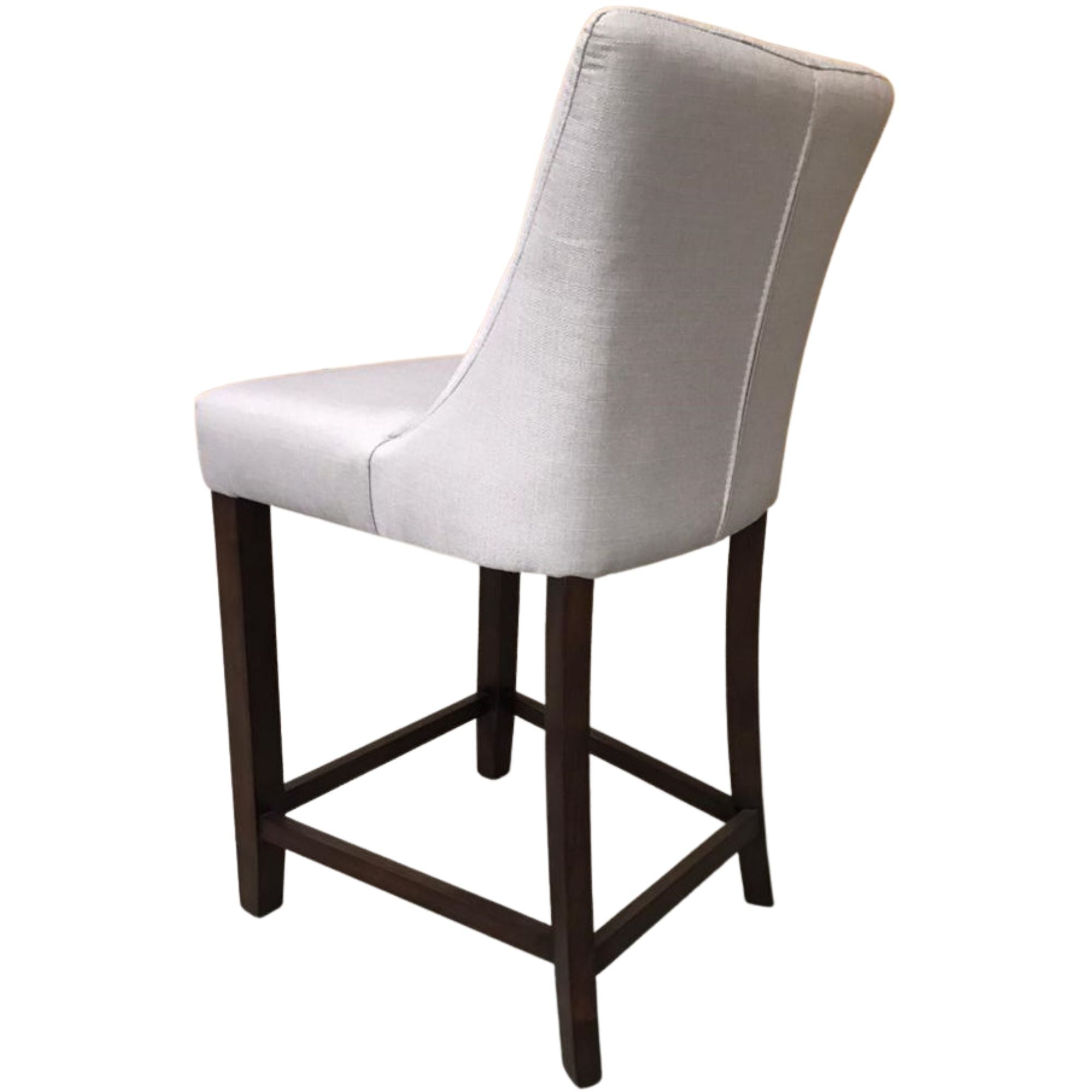 High Fabric Dining Chair Bar Stool French Provincial Solid Timber