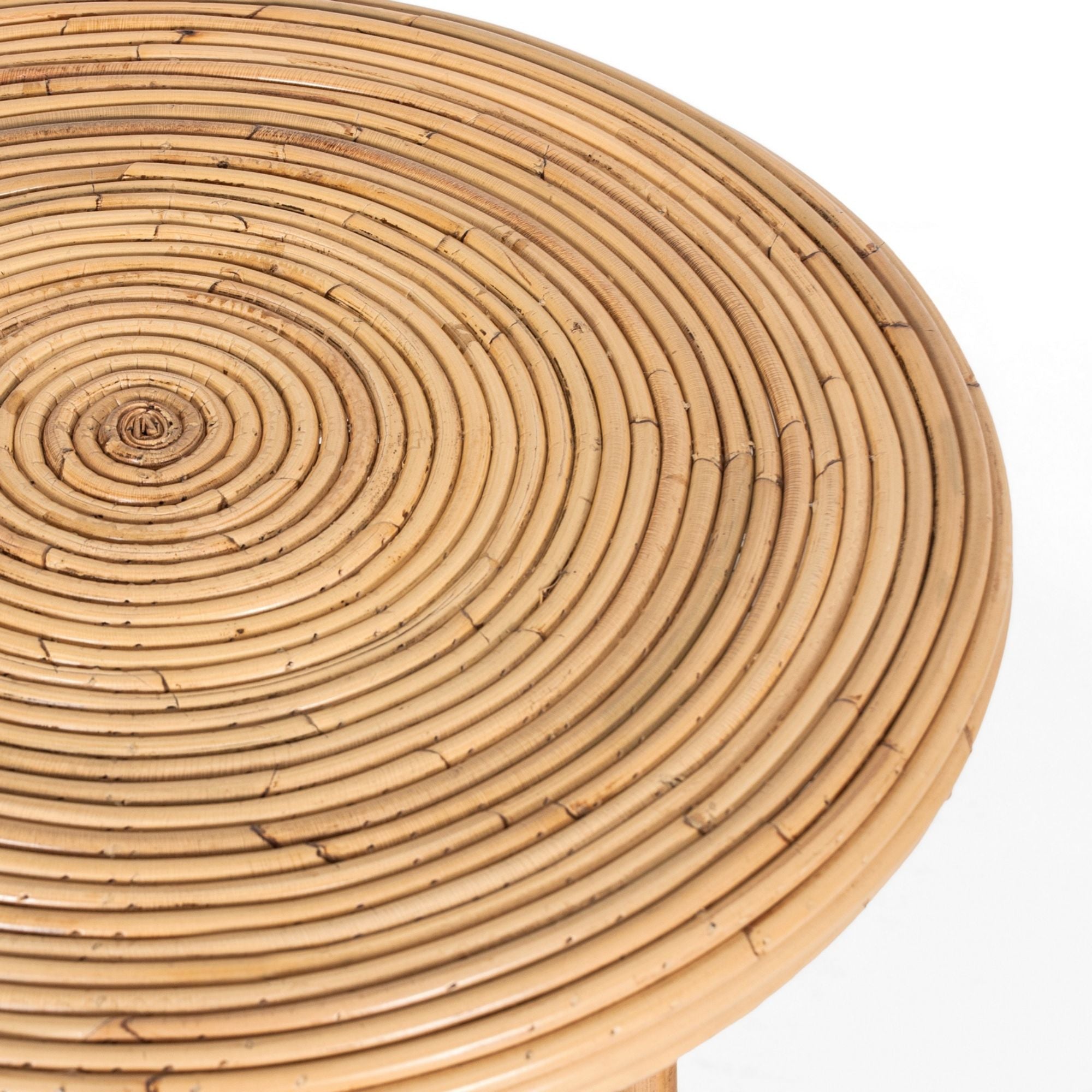 Rattan Round Coffee Table 80Cm - Natural