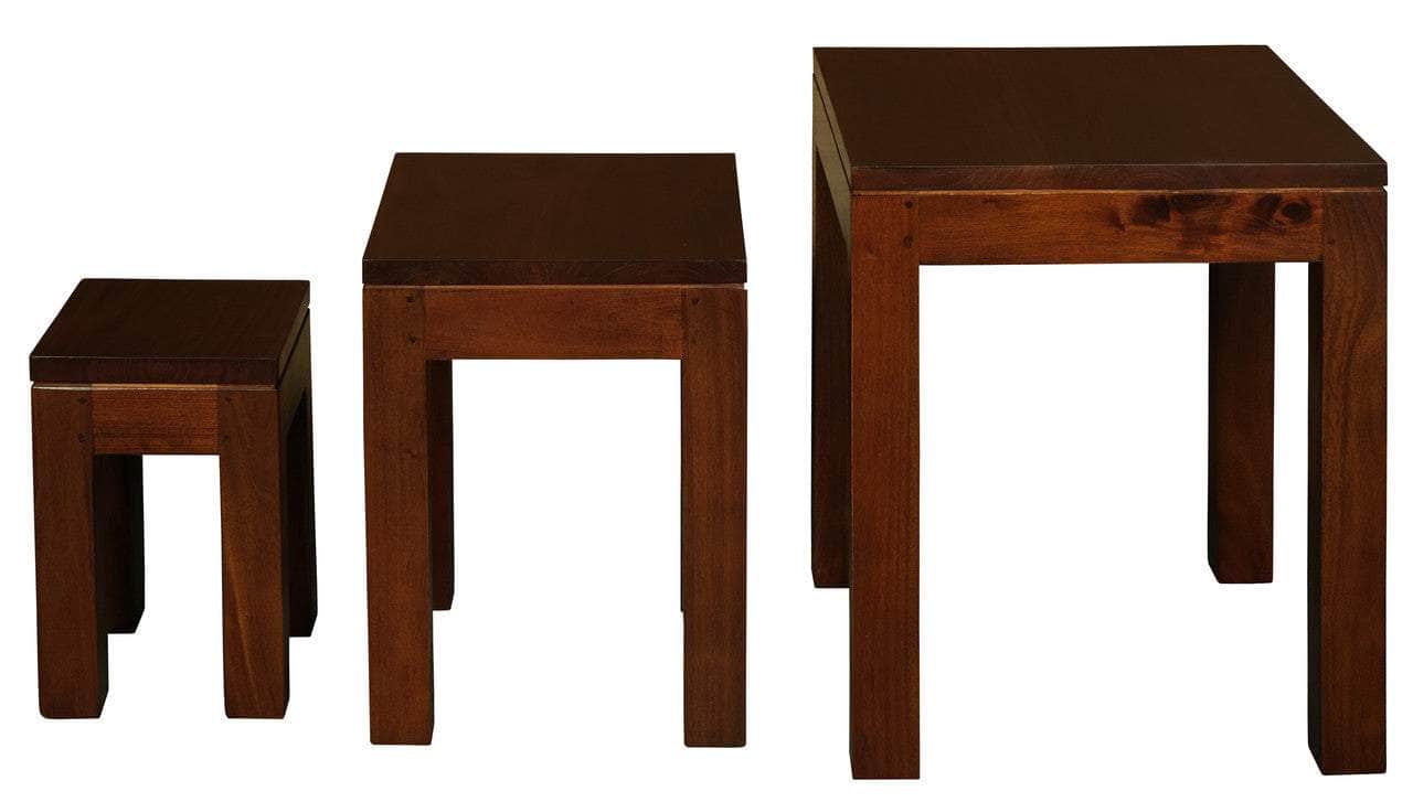 Amsterdam Nest Of Table Set Of 3 (Mahogany)