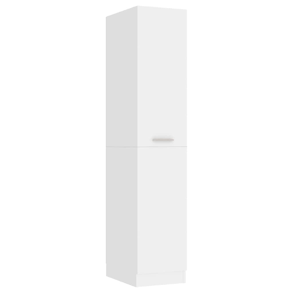 Apothecary Cabinet White Engineered Wood