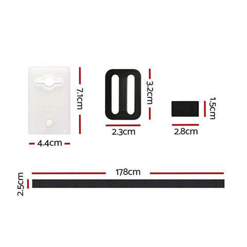 Aquabuddy Pool Cover Roller Attachment Swimming Pool Reel Straps Kit 8PCS