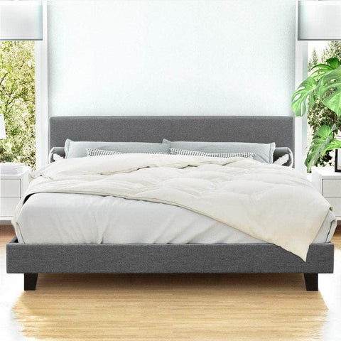 Bed Frame King/Queen Size Grey NEO