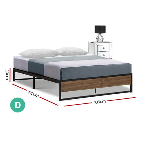 Bed Frame Metal Bed Frame Bed Base OSLO - Double