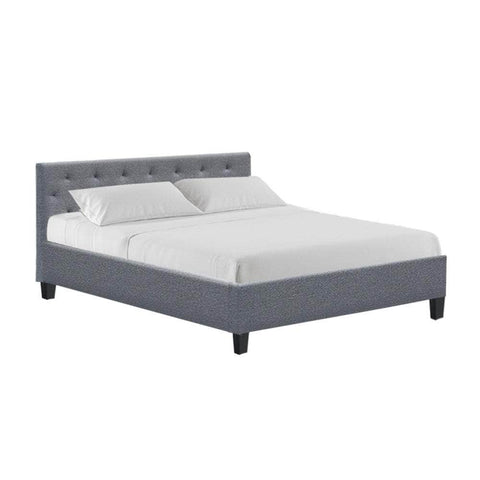 Bed Frame Queen Size Grey Vanke