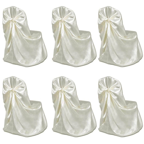 Chair Cover for Wedding Banquet 12 pcs Cream
