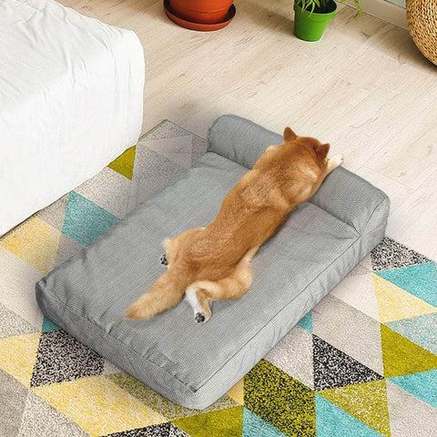 Chew-Proof Orthopedic Pet Bed (Grey)