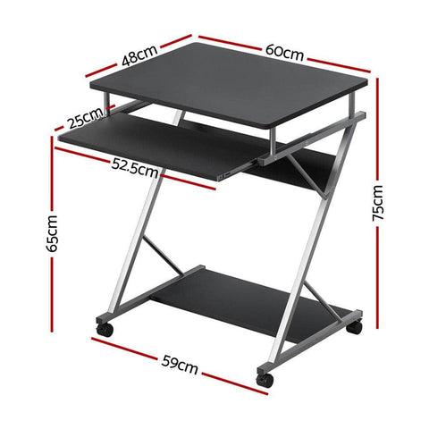 Computer Desk Keyboard Tray Shelf Black 60Cm