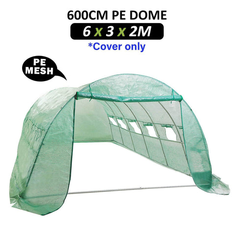 Dome Tunnel 600Cm Garden Greenhouse Shed Pe Cover Only