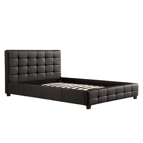 Double Pu Leather Deluxe Bed Frame