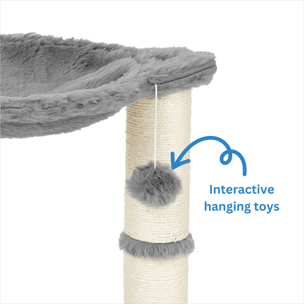 Elevate Your Cat's Playtime with a 52cm Faux Fur Cat Tree