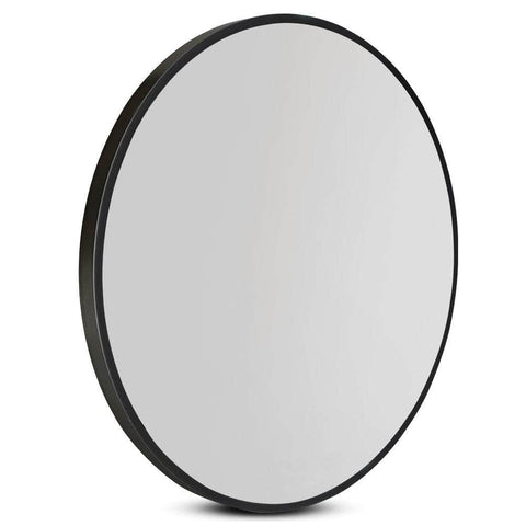 Wall Mirror Makeup 50Cm Home Decor Framed Mirrors Bathroom Round Black