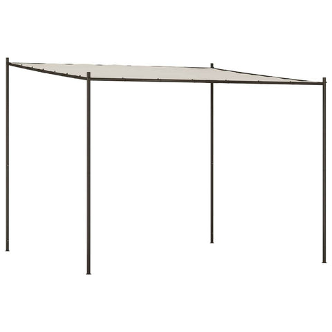 Enchanting Oasis: The Fabric and Steel Gazebo-White\Beige