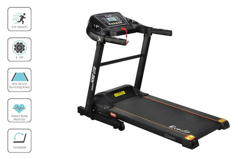 Everfit Electric Treadmill 40cm Running Home Gym Fitness Machine Black