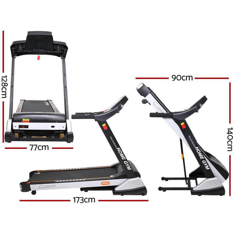 Treadmill Electric Auto Incline Spring Home Gym Fitness Exercise 480Mm