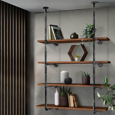 Floating Diy Pipe Shelf Metal Brackets Set Of 2