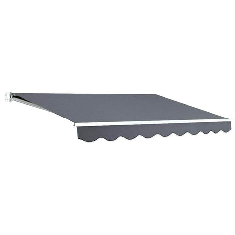 Retractable Folding Arm Awning Manual Sunshade 3Mx2.5M Grey