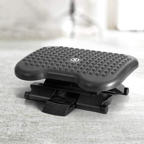 Foot Rest Stool Office Under Desk Angle Adjustable Footrest Massage Black