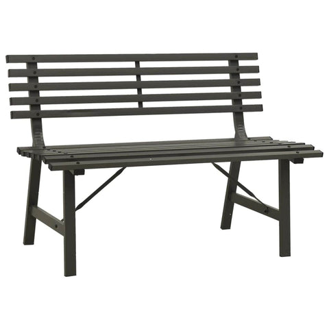 Garden Bench Steel Black
