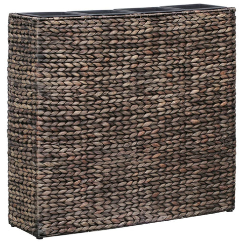 Garden Planter with 4 Pots Water Hyacinth Brown