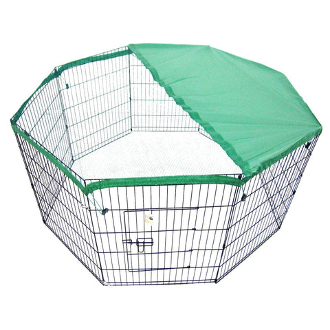 Green Net Cover For Pet Playpen 30In Dog Exercise Enclosure Fence Cage