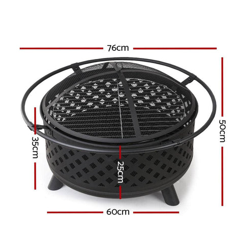 Fire Pit Bbq Grill 76Cm