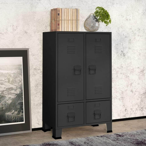 Industrial Wardrobe Anthracite Steel