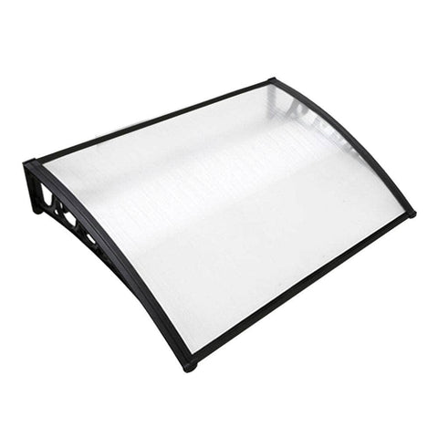 Window Door Awning 1Mx1.2M Transparent Hollow Sheet Plastic Frame
