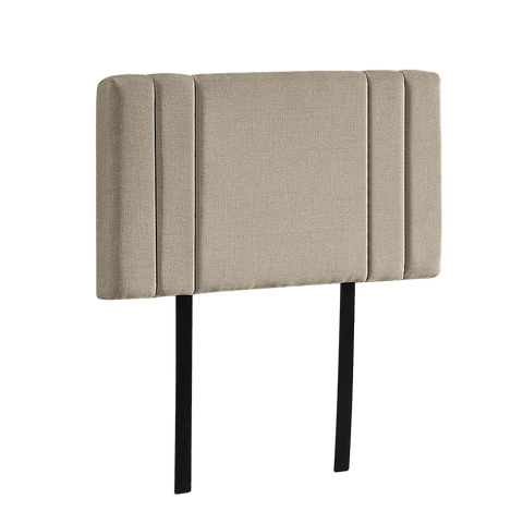 Classic Linen Fabric Single Bed Deluxe Headboard - Beige