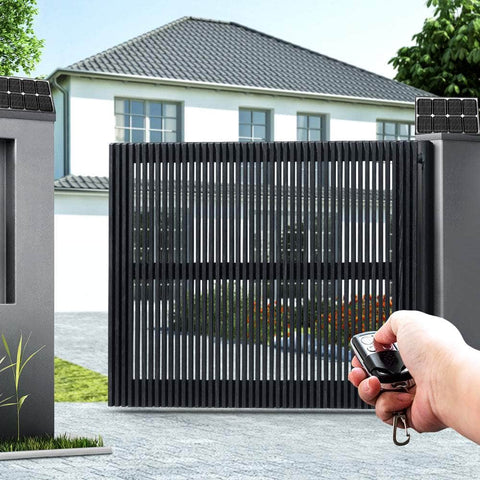 LockMaster 40W Swing Gate Opener Auto Solar Power Electric Remote Control 600KG